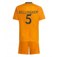 Maglie da calcio Real Madrid Jude Bellingham #5 Seconda Maglia Bambino 2024-25 Manica Corta (+ Pantaloni corti)